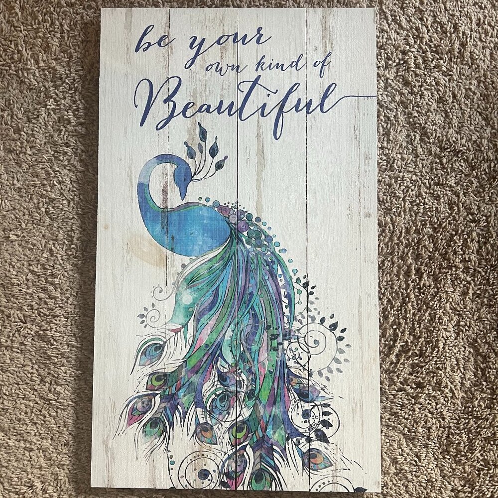 Peacock Wooden Wall Decoration